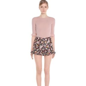 RED Valentino Ruffle Detail Jacquard Chelsea Shorts
